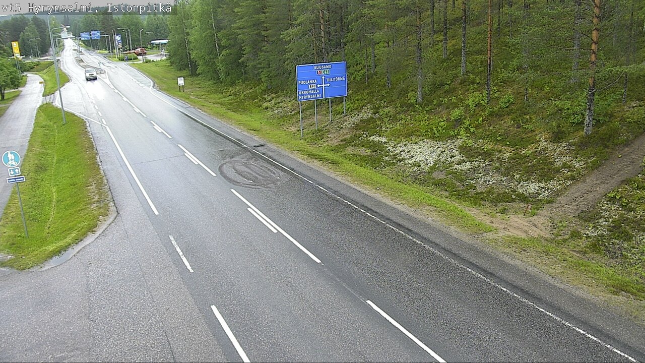 Weather Camera Image Road 5 Hyrynsalmi, Istonpitkä, Hyrynsalmi, Kainuu
