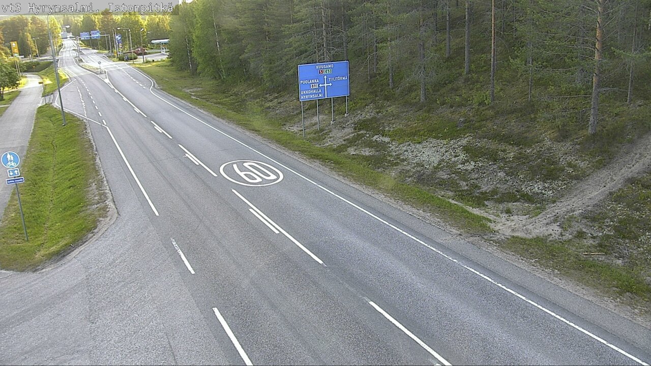 Weather Camera Image Road 5 Hyrynsalmi, Istonpitkä, Hyrynsalmi, Kainuu