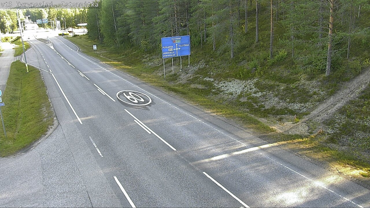 Weather Camera Image Road 5 Hyrynsalmi, Istonpitkä, Hyrynsalmi, Kainuu