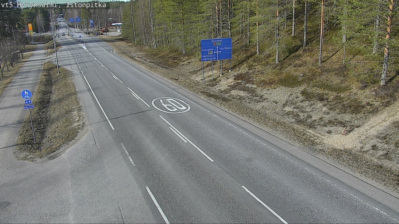 Kelikamerat Kuva Tie 5 Hyrynsalmi, Istonpitkä, Hyrynsalmi, Kainuu