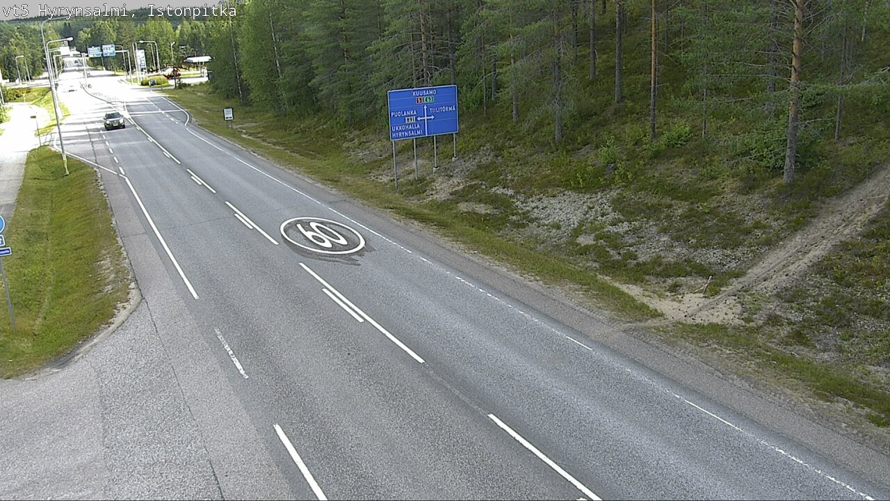 Weather Camera Image Road 5 Hyrynsalmi, Istonpitkä, Hyrynsalmi, Kainuu