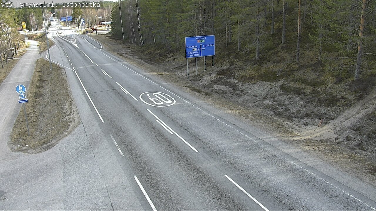 Kelikamerat Kuva Tie 5 Hyrynsalmi, Istonpitkä, Hyrynsalmi, Kainuu