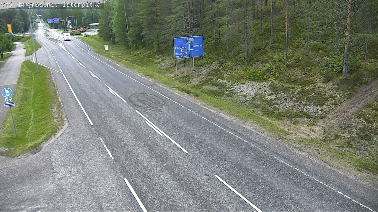 Kelikamerat Kuva Tie 5 Hyrynsalmi, Istonpitkä, Hyrynsalmi, Kainuu