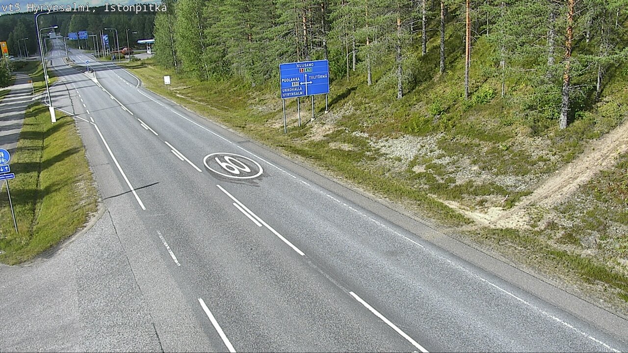 Kelikamerat Kuva Tie 5 Hyrynsalmi, Istonpitkä, Hyrynsalmi, Kainuu