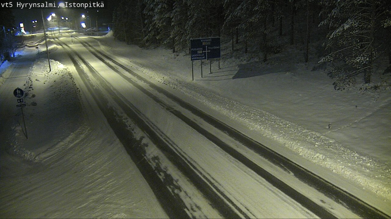 Weather Camera Image Road 5 Hyrynsalmi, Istonpitkä, Hyrynsalmi, Kainuu