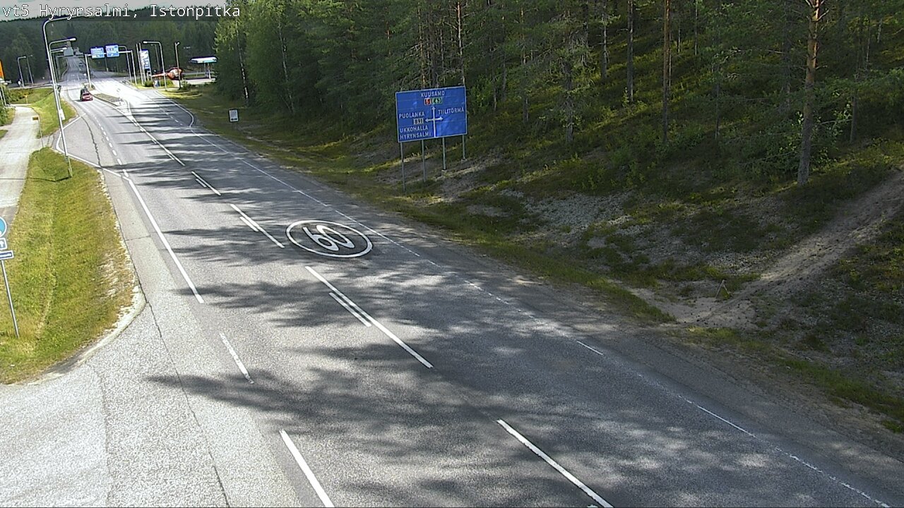 Weather Camera Image Road 5 Hyrynsalmi, Istonpitkä, Hyrynsalmi, Kainuu