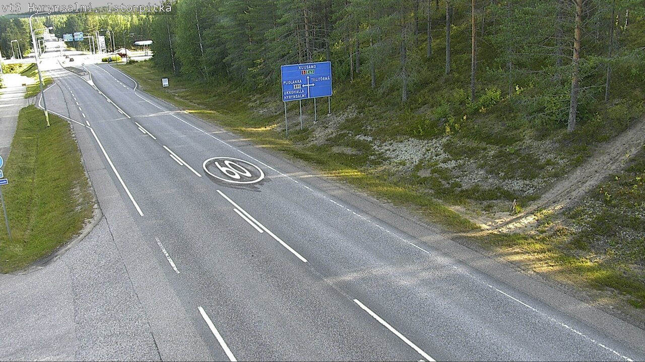 Weather Camera Image Road 5 Hyrynsalmi, Istonpitkä, Hyrynsalmi, Kainuu