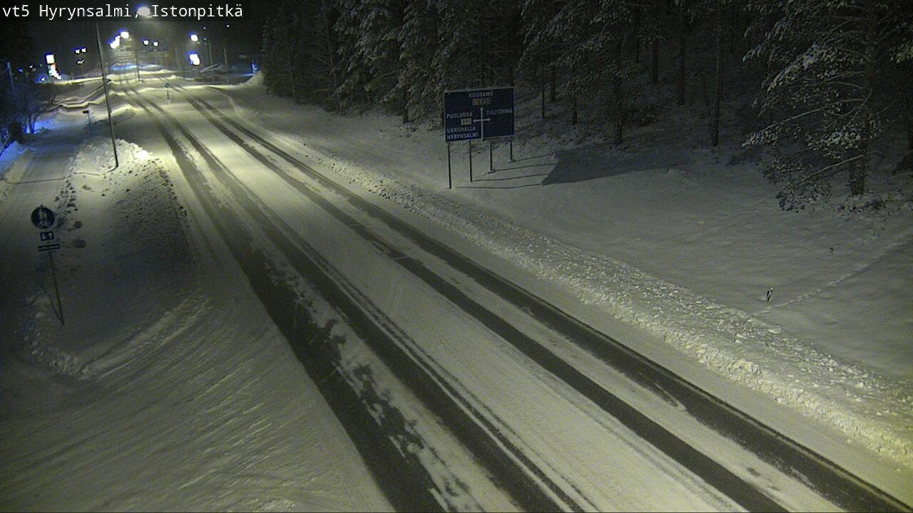 Weather Camera Image Road 5 Hyrynsalmi, Istonpitkä, Hyrynsalmi, Kainuu