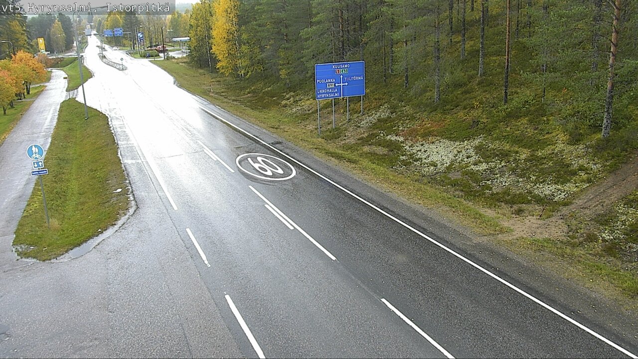 Weather Camera Image Road 5 Hyrynsalmi, Istonpitkä, Hyrynsalmi, Kainuu