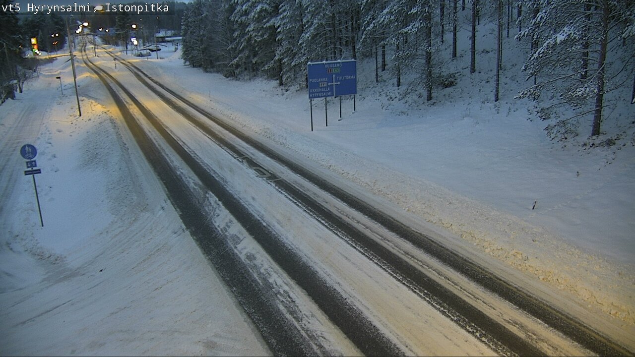 Weather Camera Image Road 5 Hyrynsalmi, Istonpitkä, Hyrynsalmi, Kainuu