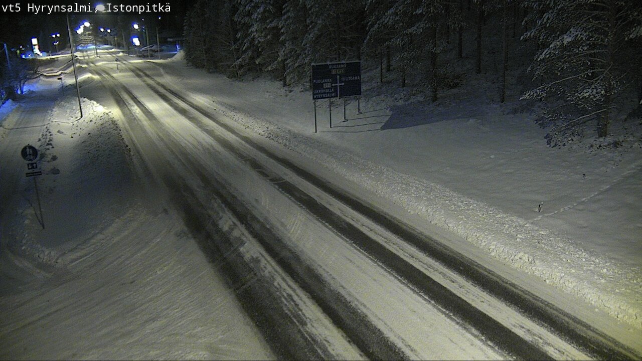 Weather Camera Image Road 5 Hyrynsalmi, Istonpitkä, Hyrynsalmi, Kainuu