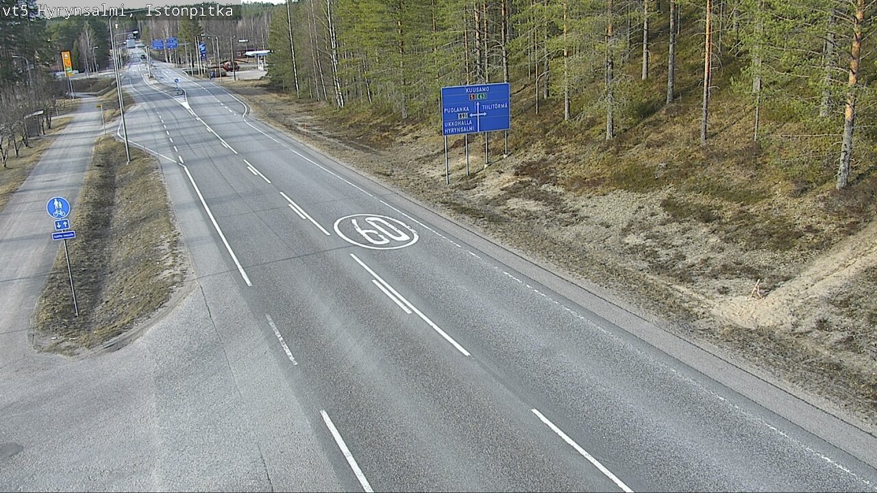 Kelikamerat Kuva Tie 5 Hyrynsalmi, Istonpitkä, Hyrynsalmi, Kainuu