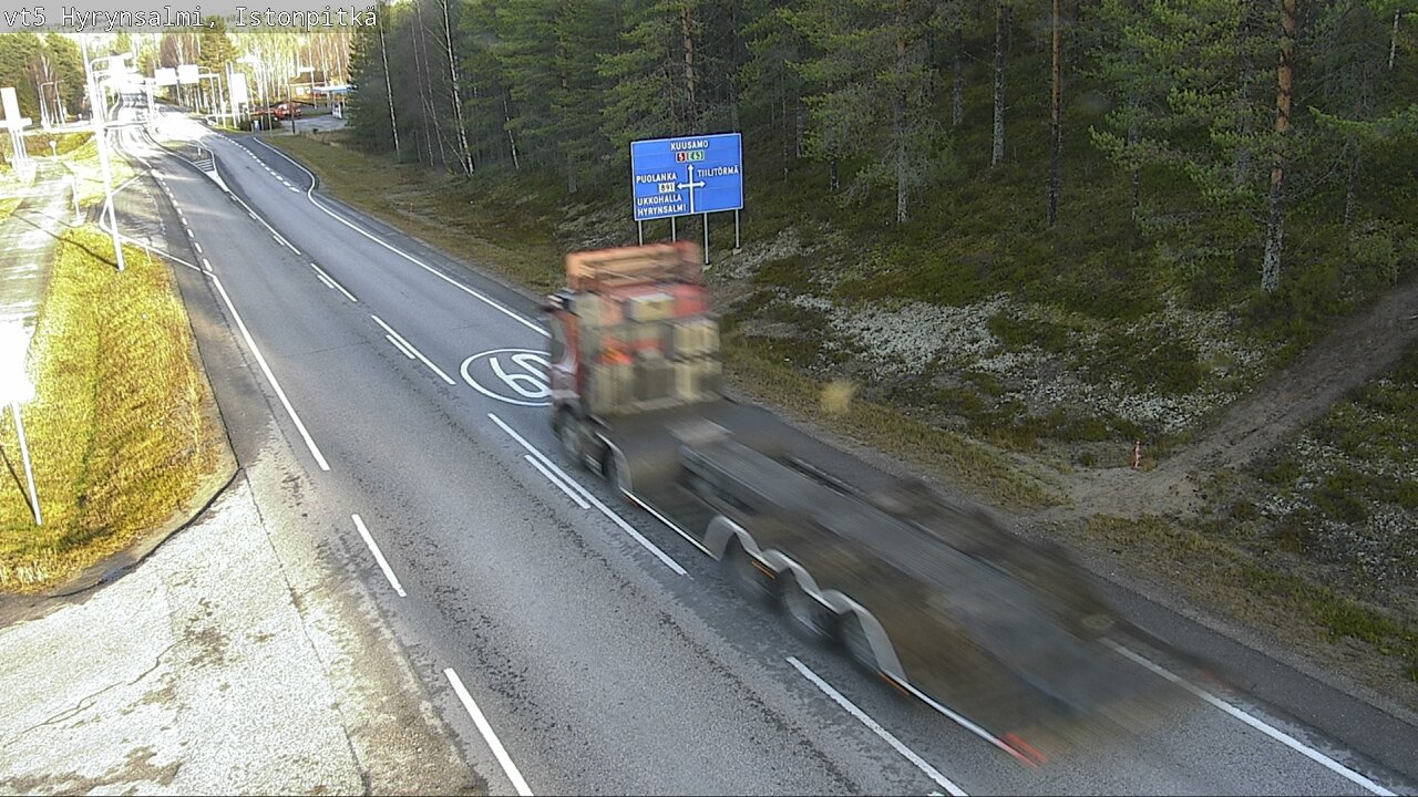 Kelikamerat Kuva Tie 5 Hyrynsalmi, Istonpitkä, Hyrynsalmi, Kainuu