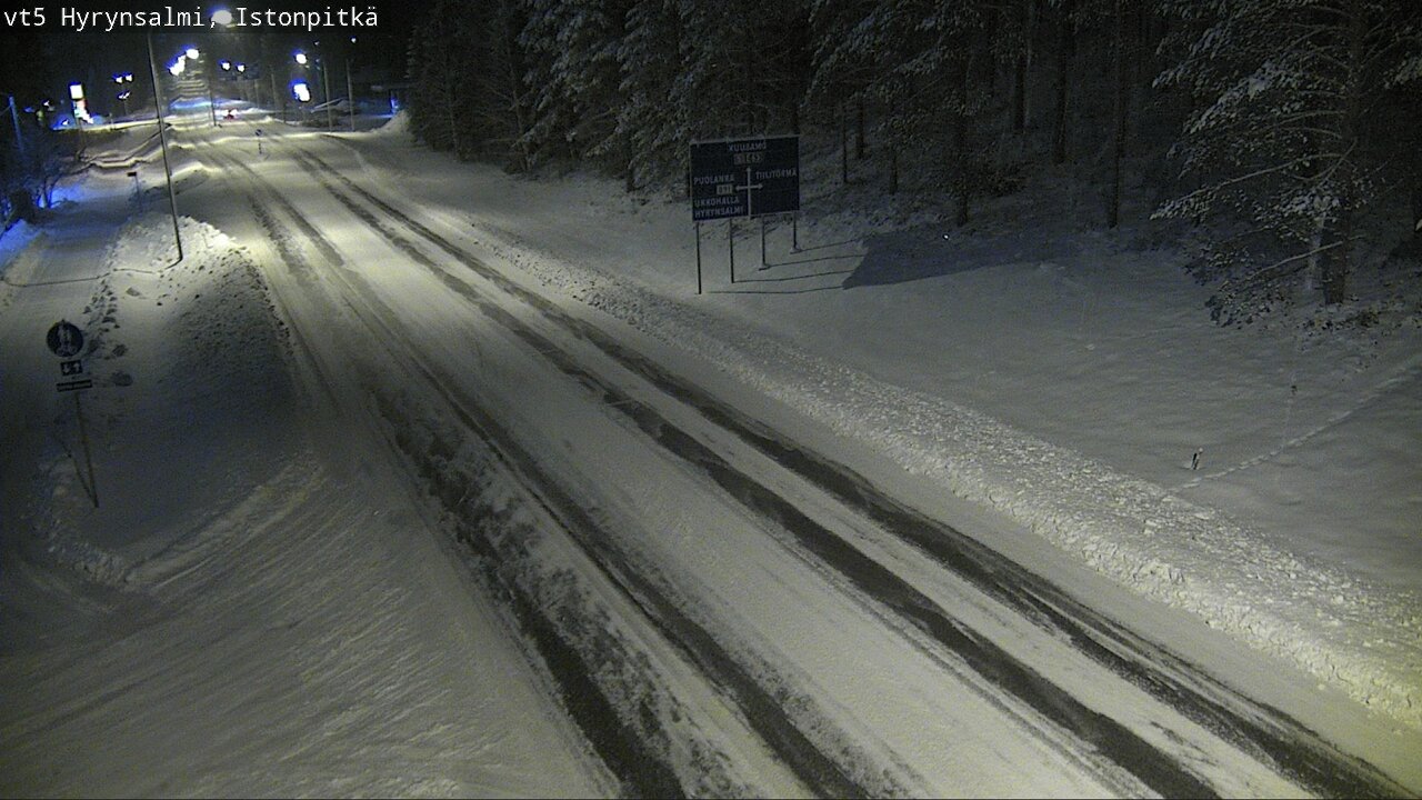 Weather Camera Image Road 5 Hyrynsalmi, Istonpitkä, Hyrynsalmi, Kainuu
