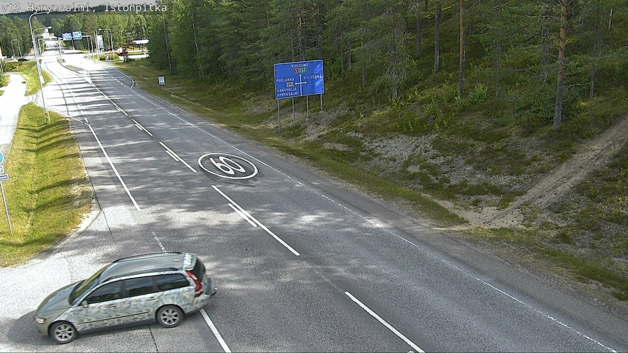 Weather Camera Image Road 5 Hyrynsalmi, Istonpitkä, Hyrynsalmi, Kainuu