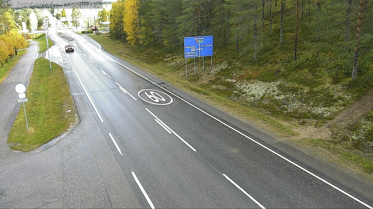 Weather Camera Image Road 5 Hyrynsalmi, Istonpitkä, Hyrynsalmi, Kainuu