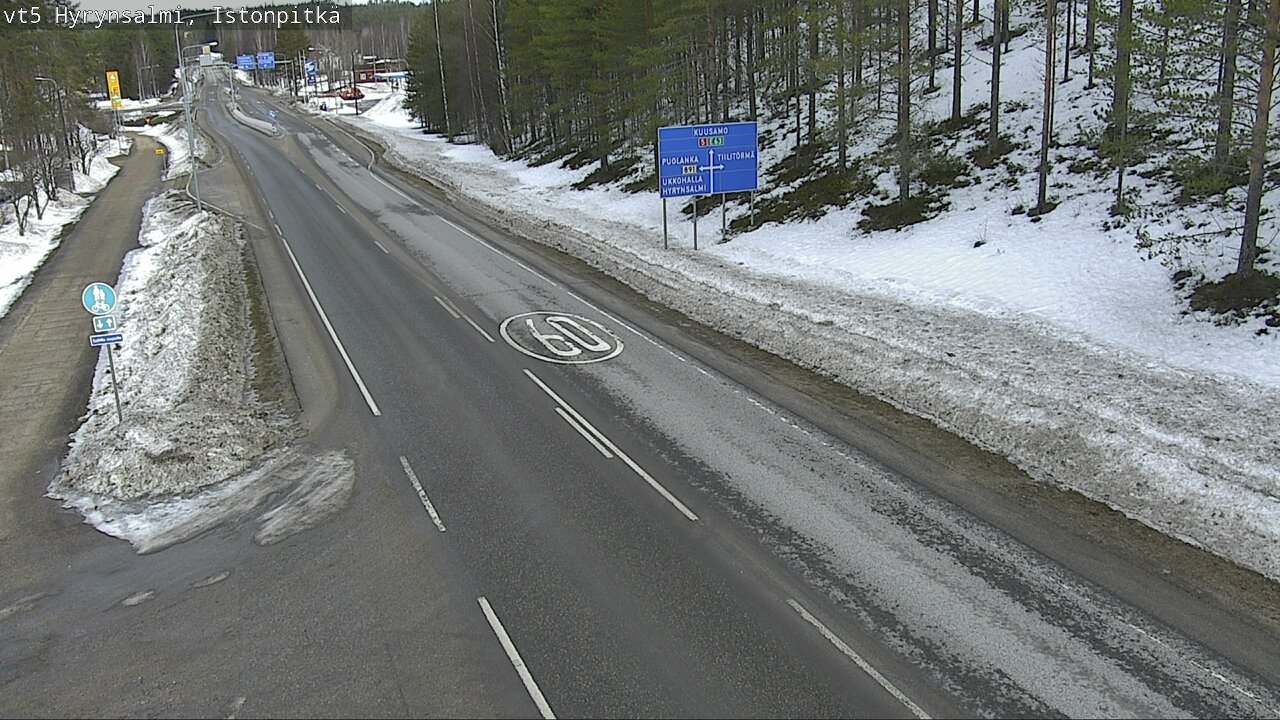 Weather Camera Image Road 5 Hyrynsalmi, Istonpitkä, Hyrynsalmi, Kainuu