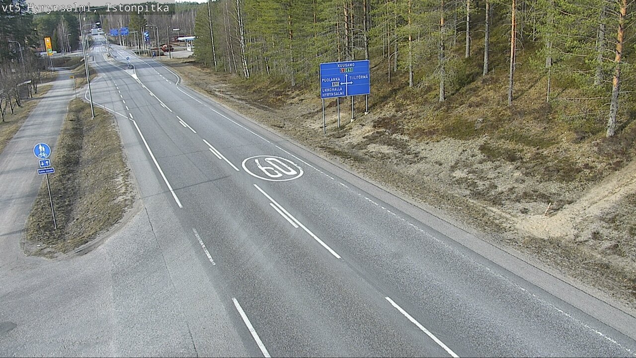 Kelikamerat Kuva Tie 5 Hyrynsalmi, Istonpitkä, Hyrynsalmi, Kainuu