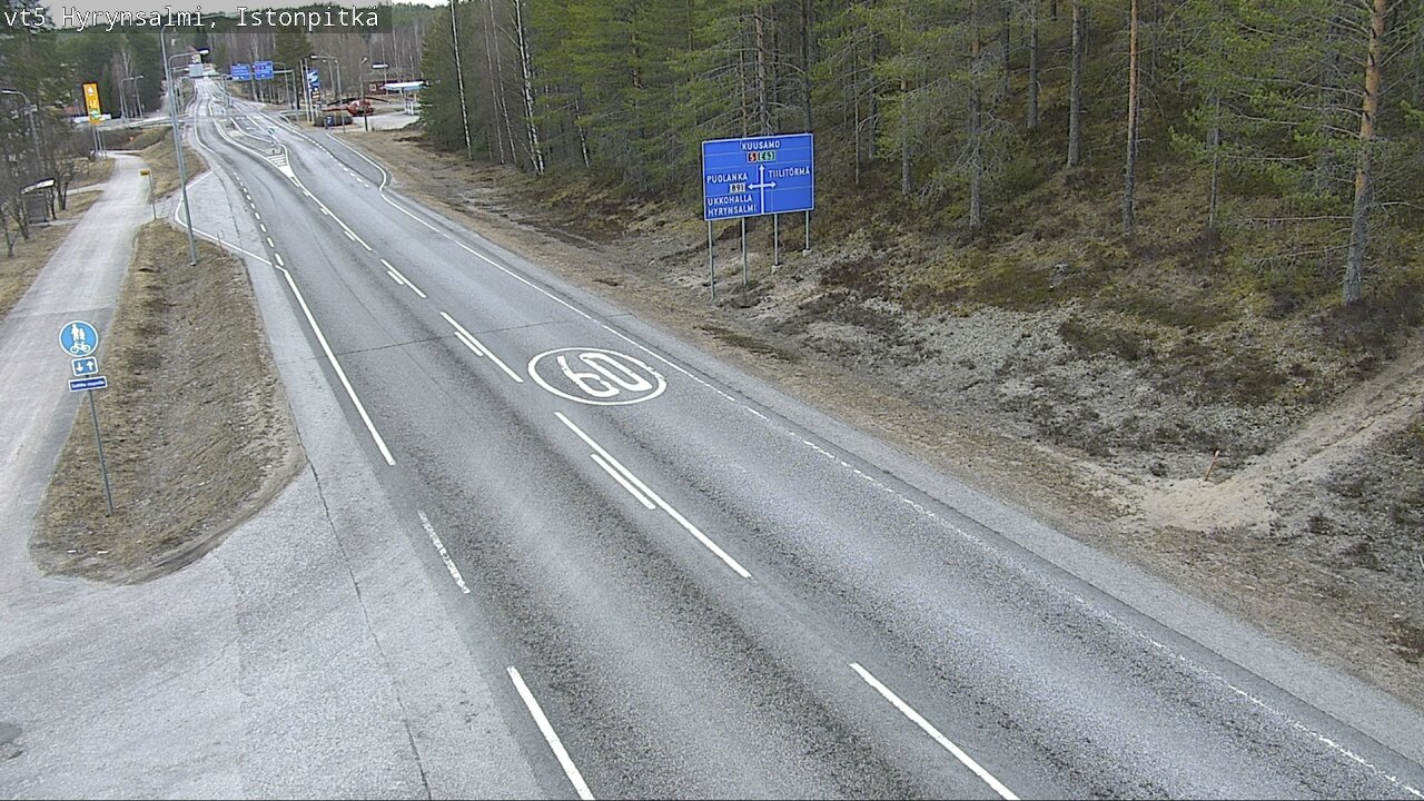 Kelikamerat Kuva Tie 5 Hyrynsalmi, Istonpitkä, Hyrynsalmi, Kainuu