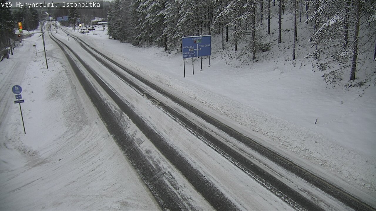Weather Camera Image Road 5 Hyrynsalmi, Istonpitkä, Hyrynsalmi, Kainuu