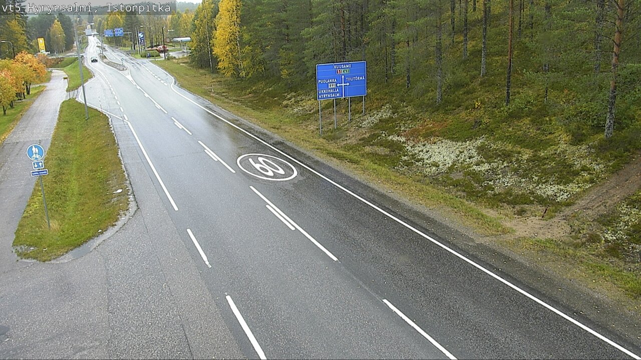 Weather Camera Image Road 5 Hyrynsalmi, Istonpitkä, Hyrynsalmi, Kainuu