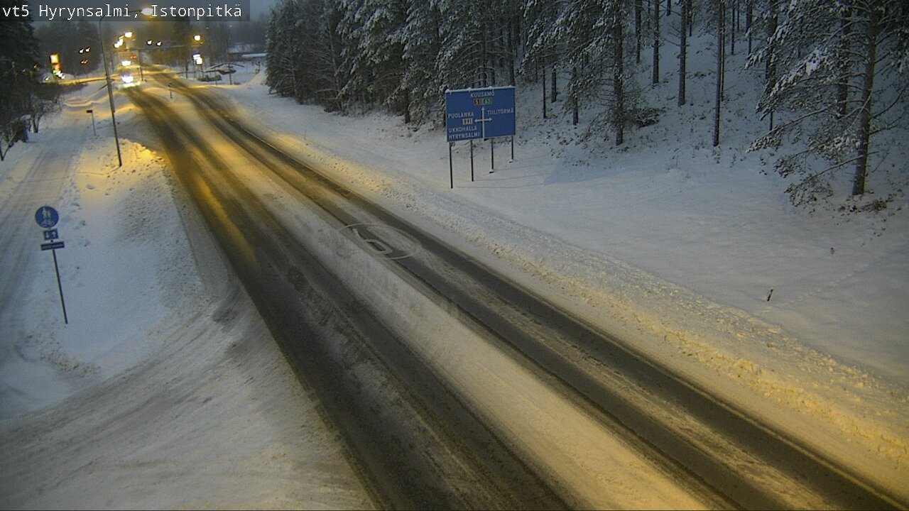 Weather Camera Image Road 5 Hyrynsalmi, Istonpitkä, Hyrynsalmi, Kainuu
