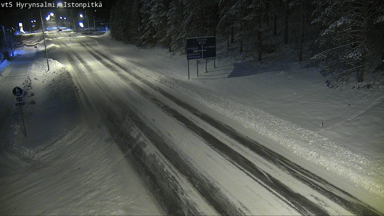 Weather Camera Image Road 5 Hyrynsalmi, Istonpitkä, Hyrynsalmi, Kainuu