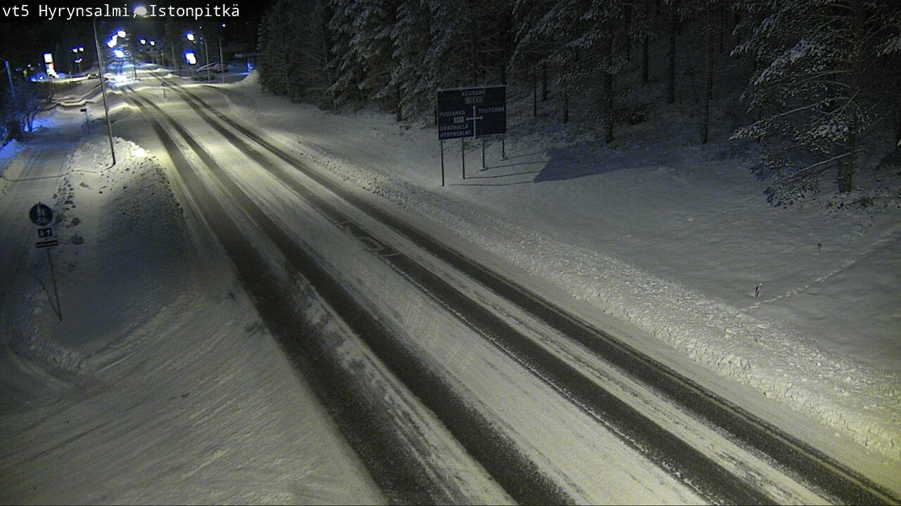 Weather Camera Image Road 5 Hyrynsalmi, Istonpitkä, Hyrynsalmi, Kainuu