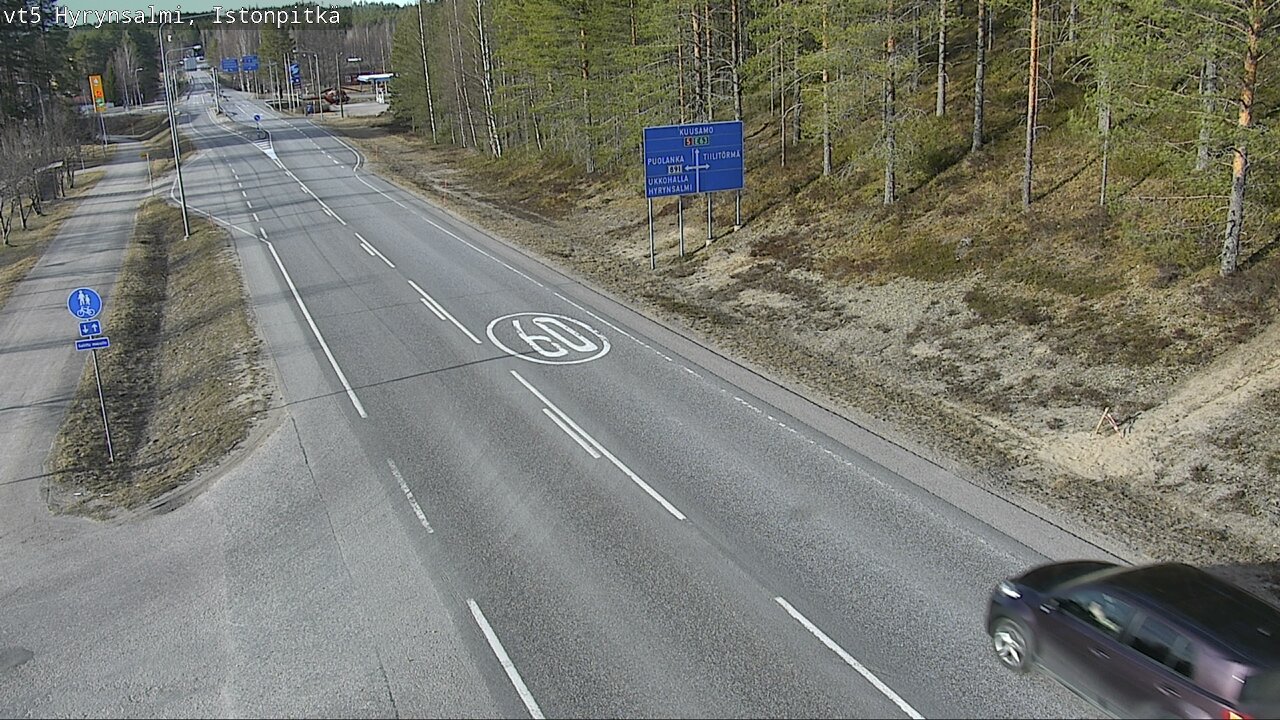Kelikamerat Kuva Tie 5 Hyrynsalmi, Istonpitkä, Hyrynsalmi, Kainuu