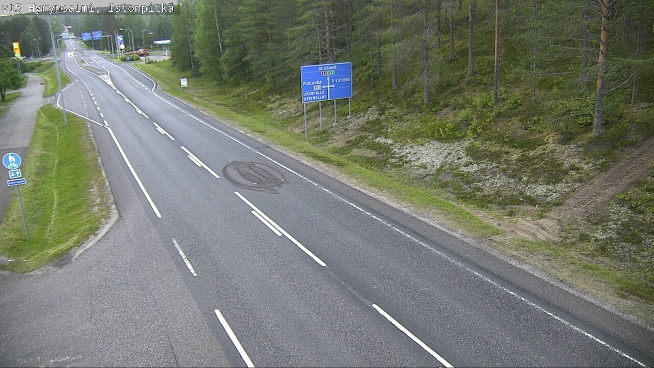 Kelikamerat Kuva Tie 5 Hyrynsalmi, Istonpitkä, Hyrynsalmi, Kainuu