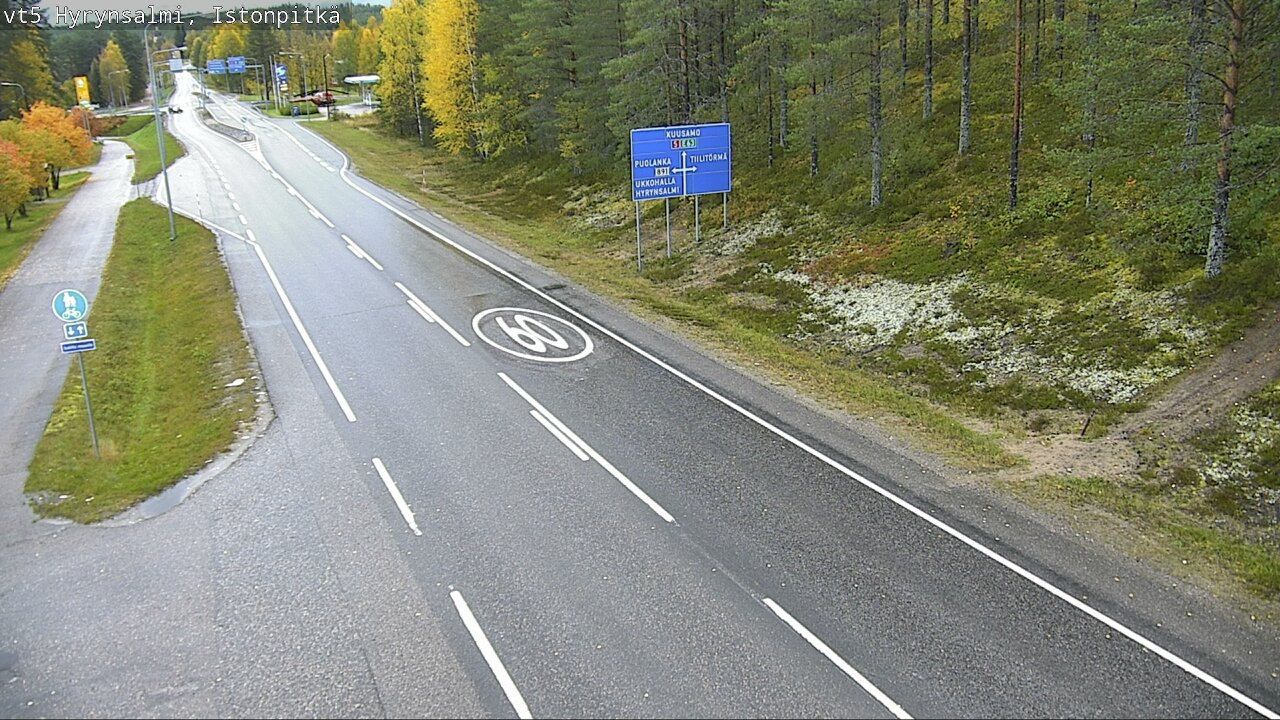 Weather Camera Image Road 5 Hyrynsalmi, Istonpitkä, Hyrynsalmi, Kainuu