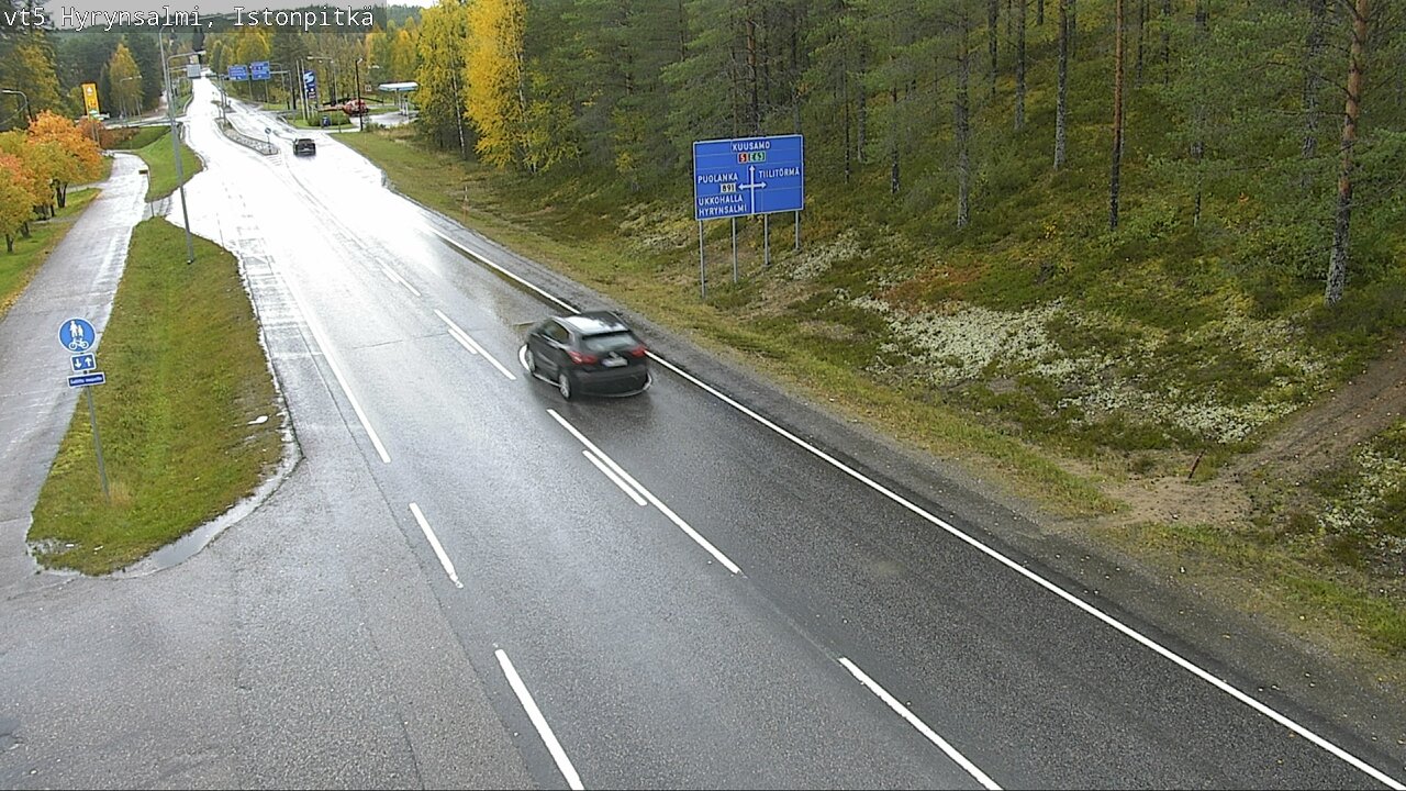 Weather Camera Image Road 5 Hyrynsalmi, Istonpitkä, Hyrynsalmi, Kainuu