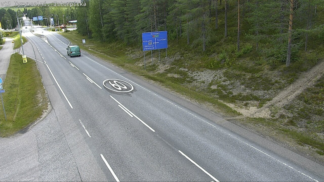 Kelikamerat Kuva Tie 5 Hyrynsalmi, Istonpitkä, Hyrynsalmi, Kainuu