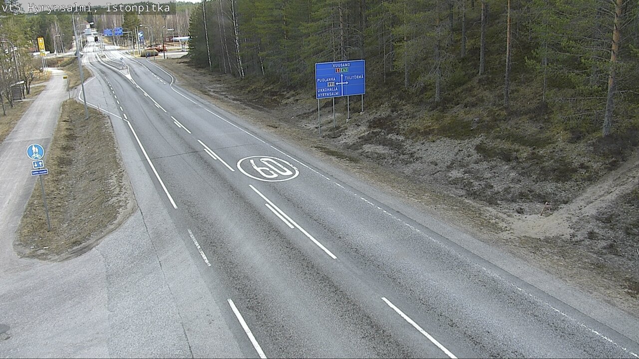 Kelikamerat Kuva Tie 5 Hyrynsalmi, Istonpitkä, Hyrynsalmi, Kainuu