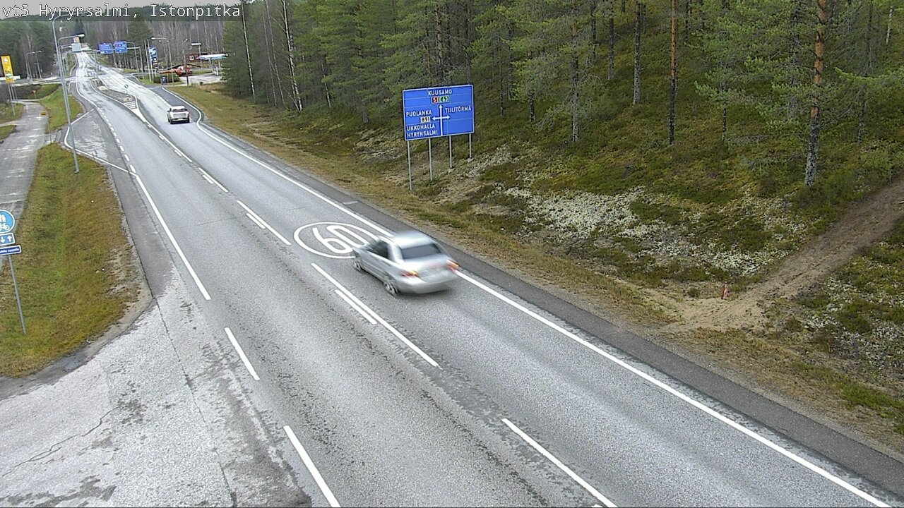 Kelikamerat Kuva Tie 5 Hyrynsalmi, Istonpitkä, Hyrynsalmi, Kainuu