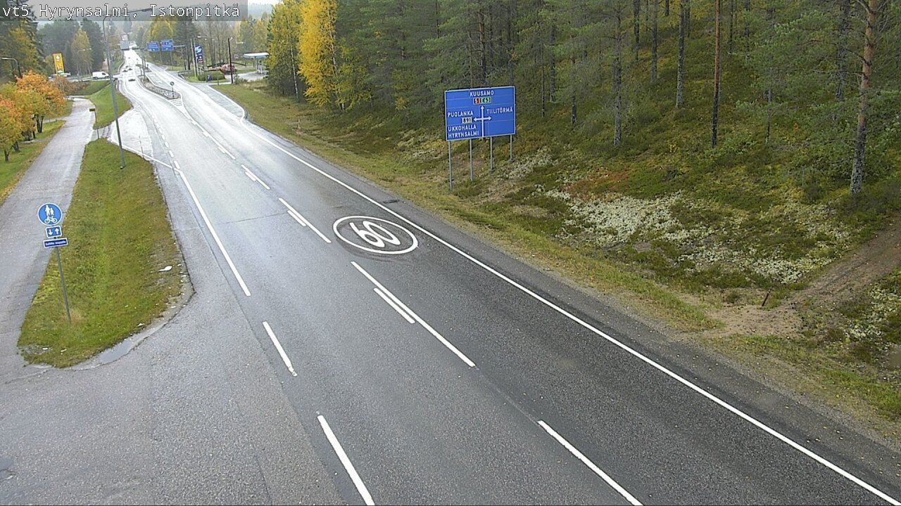 Weather Camera Image Road 5 Hyrynsalmi, Istonpitkä, Hyrynsalmi, Kainuu