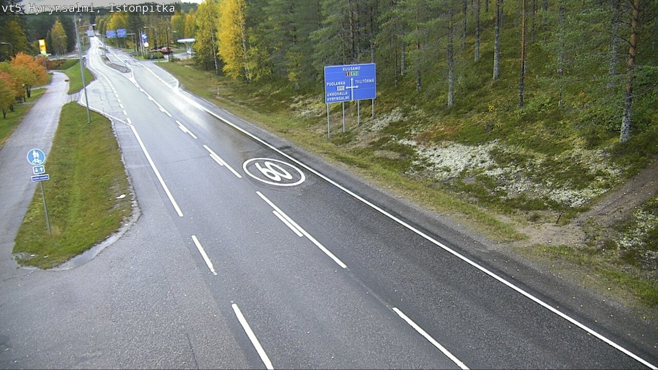 Weather Camera Image Road 5 Hyrynsalmi, Istonpitkä, Hyrynsalmi, Kainuu