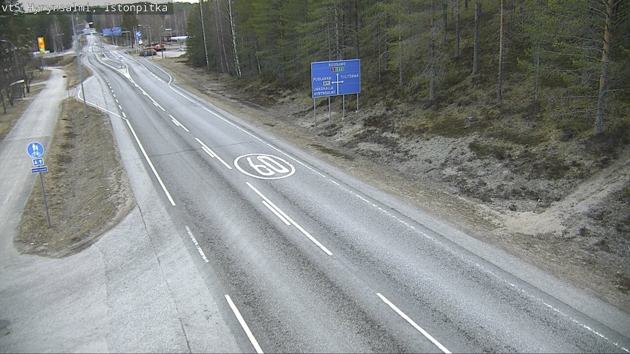Kelikamerat Kuva Tie 5 Hyrynsalmi, Istonpitkä, Hyrynsalmi, Kainuu