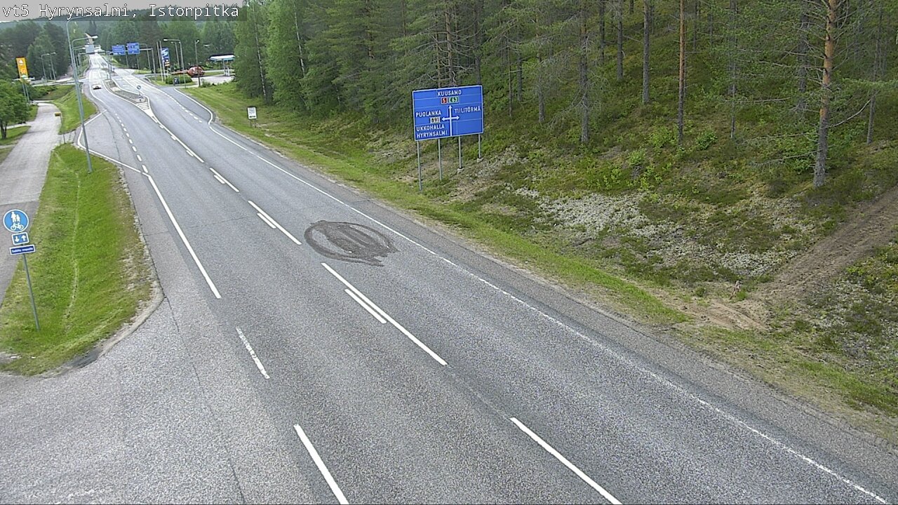 Kelikamerat Kuva Tie 5 Hyrynsalmi, Istonpitkä, Hyrynsalmi, Kainuu