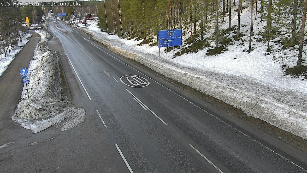 Kelikamerat Kuva Tie 5 Hyrynsalmi, Istonpitkä, Hyrynsalmi, Kainuu