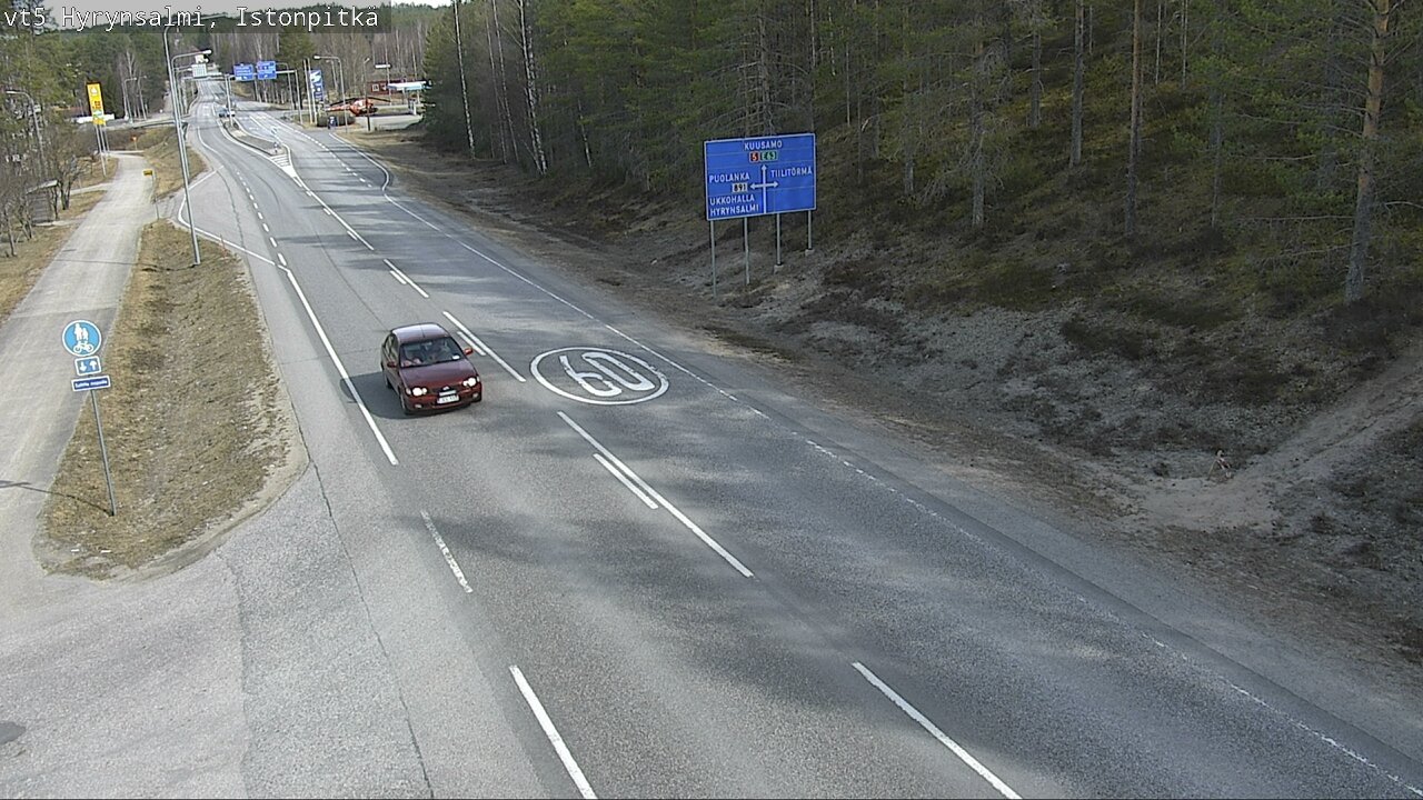 Kelikamerat Kuva Tie 5 Hyrynsalmi, Istonpitkä, Hyrynsalmi, Kainuu