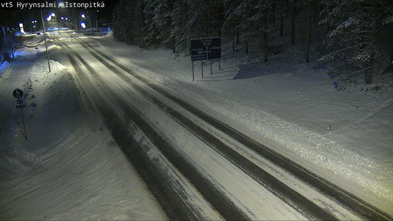 Weather Camera Image Road 5 Hyrynsalmi, Istonpitkä, Hyrynsalmi, Kainuu