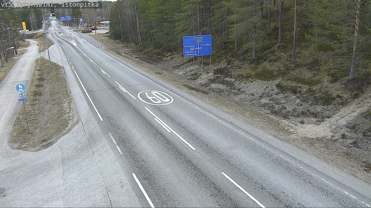 Kelikamerat Kuva Tie 5 Hyrynsalmi, Istonpitkä, Hyrynsalmi, Kainuu