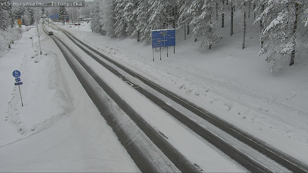 Weather Camera Image Road 5 Hyrynsalmi, Istonpitkä, Hyrynsalmi, Kainuu