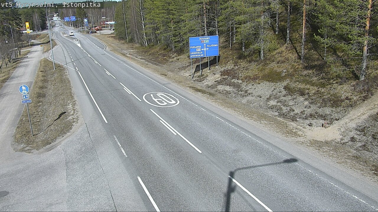 Kelikamerat Kuva Tie 5 Hyrynsalmi, Istonpitkä, Hyrynsalmi, Kainuu