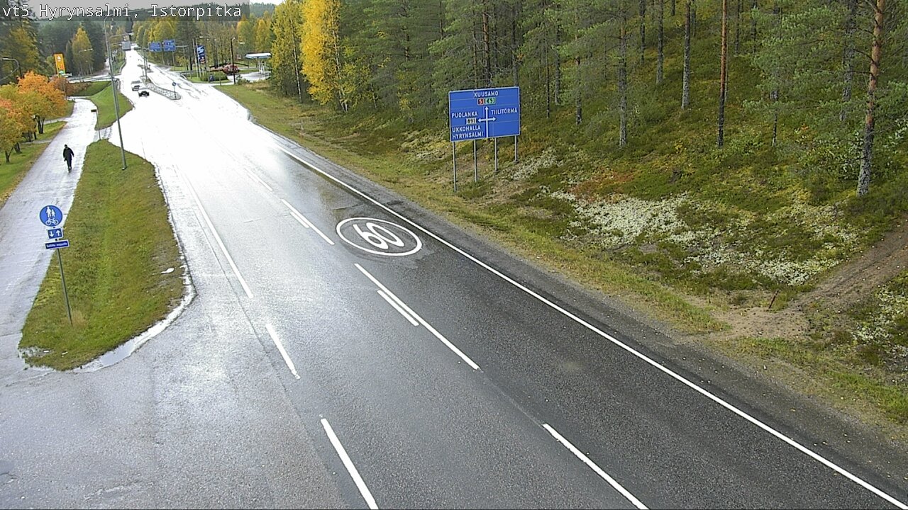 Weather Camera Image Road 5 Hyrynsalmi, Istonpitkä, Hyrynsalmi, Kainuu