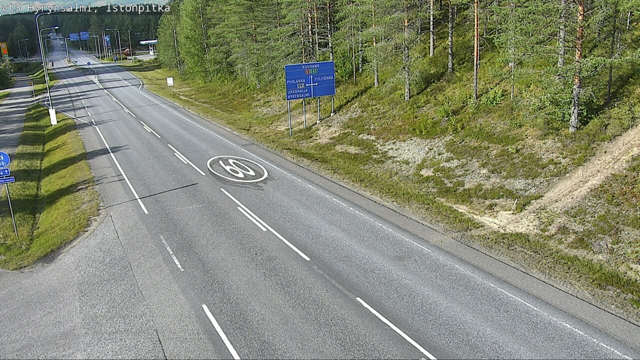 Kelikamerat Kuva Tie 5 Hyrynsalmi, Istonpitkä, Hyrynsalmi, Kainuu