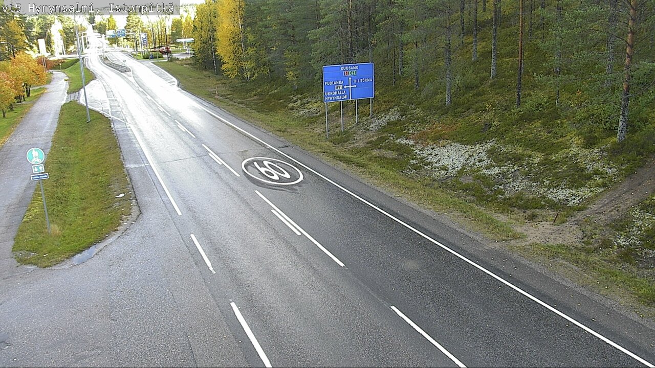 Weather Camera Image Road 5 Hyrynsalmi, Istonpitkä, Hyrynsalmi, Kainuu