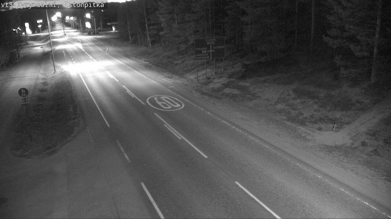Weather Camera Image Road 5 Hyrynsalmi, Istonpitkä, Hyrynsalmi, Kainuu