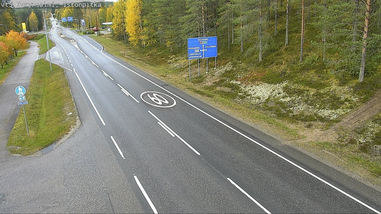 Kelikamerat Kuva Tie 5 Hyrynsalmi, Istonpitkä, Hyrynsalmi, Kainuu